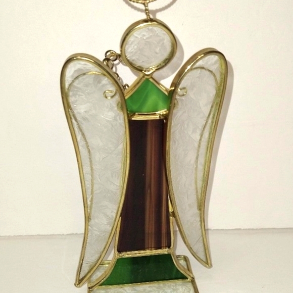 Stained Glass Standing Angel - Picture 3 of 8